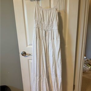 J. Crew White Milkmaid Style Sundress Linen ish style